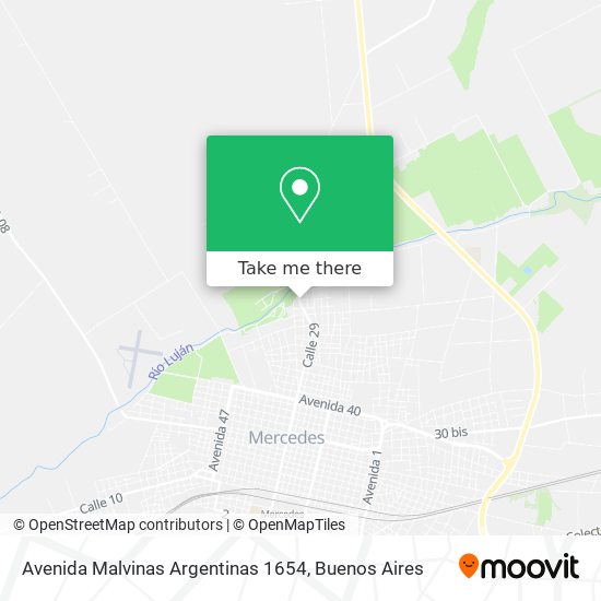 Avenida Malvinas Argentinas 1654 map
