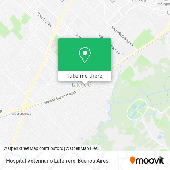 Hospital Veterinario Laferrere map