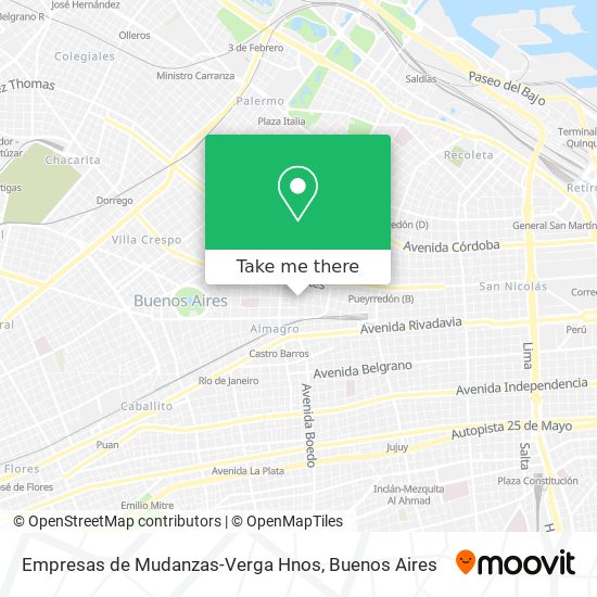Mapa de Empresas de Mudanzas-Verga Hnos
