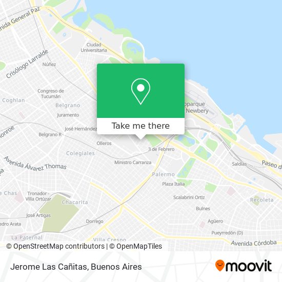 Jerome Las Cañitas map