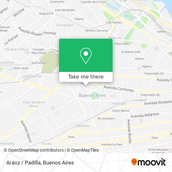 Aráoz / Padilla map