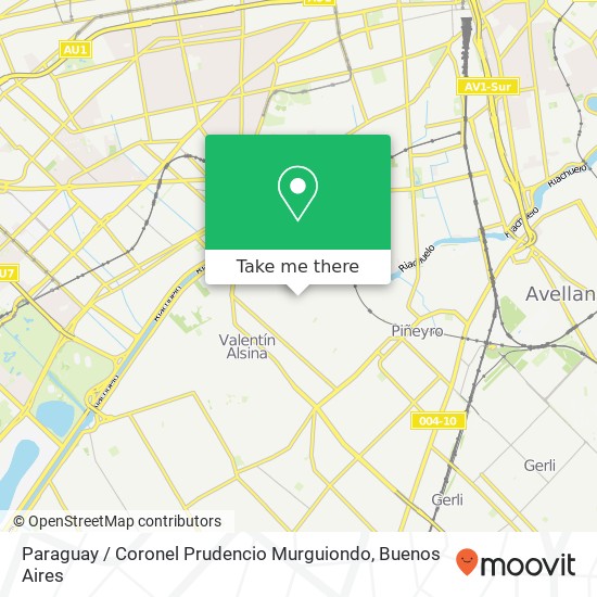 Paraguay / Coronel Prudencio Murguiondo map