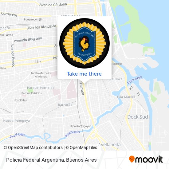 Policia Federal Argentina map