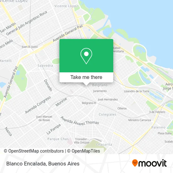 Mapa de Blanco Encalada
