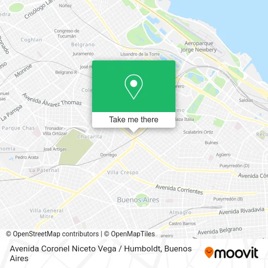 Mapa de Avenida Coronel Niceto Vega / Humboldt