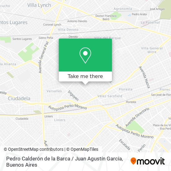 Pedro Calderón de la Barca / Juan Agustín García map