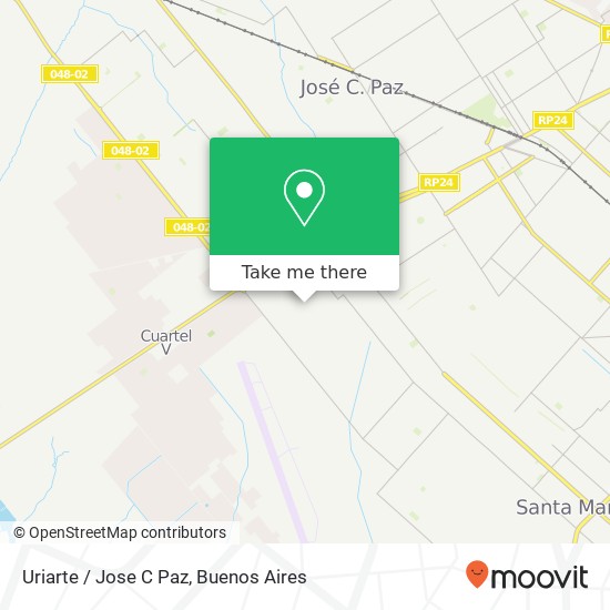 Uriarte / Jose C Paz map