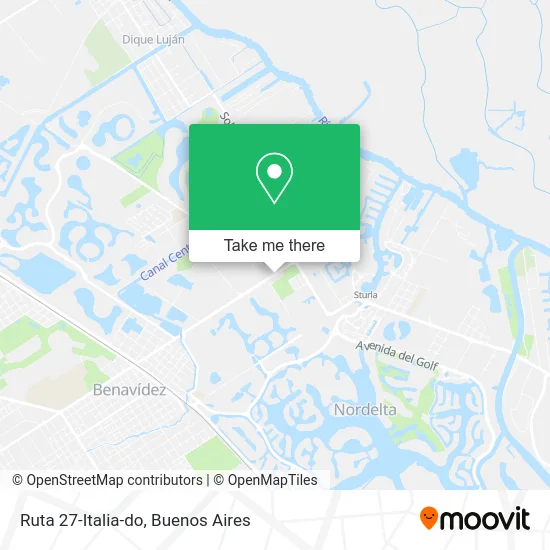 Ruta 27-Italia-do map