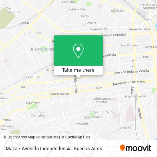 Maza / Avenida Independencia map