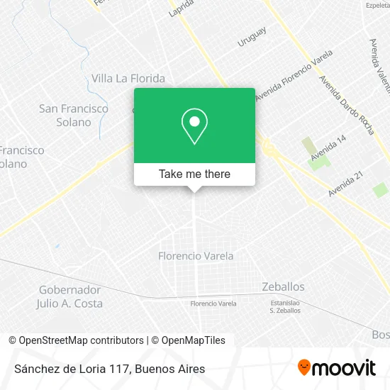 Sánchez de Loria 117 map