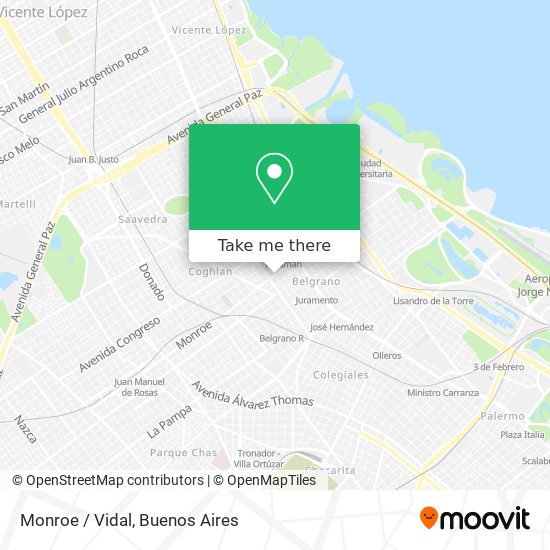Monroe / Vidal map