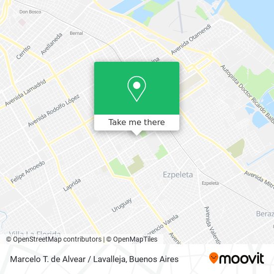 Mapa de Marcelo T. de Alvear / Lavalleja