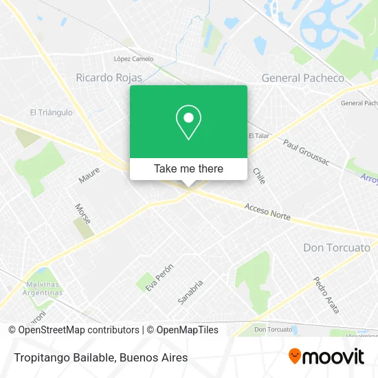 Mapa de Tropitango Bailable