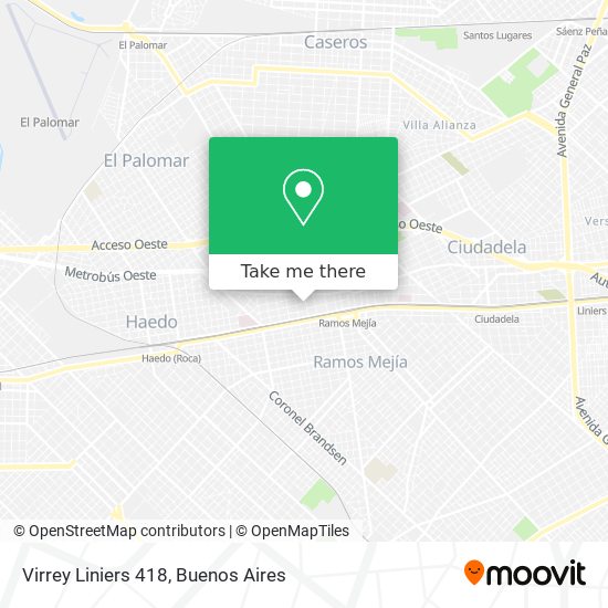 Virrey Liniers 418 map