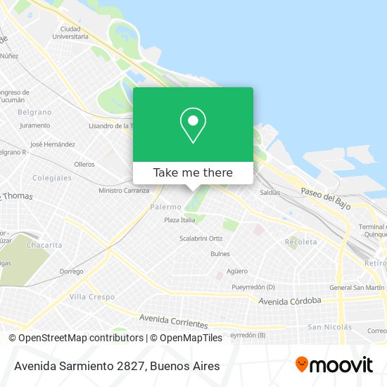 Avenida Sarmiento 2827 map