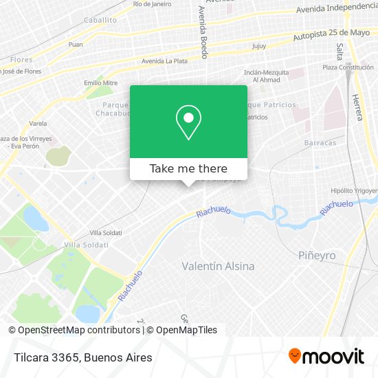 Tilcara 3365 map