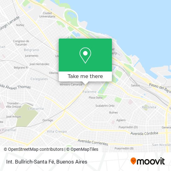 Int. Bullrich-Santa Fé map