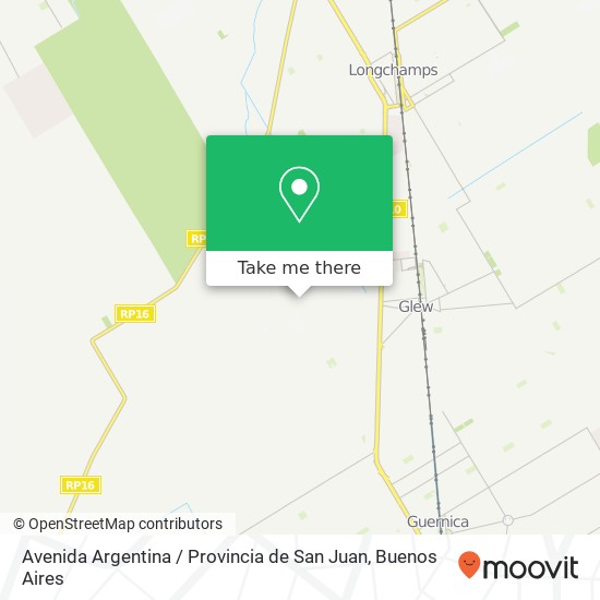 Avenida Argentina / Provincia de San Juan map