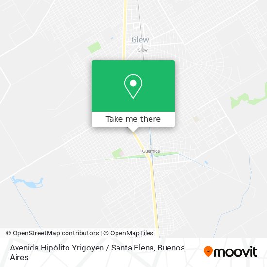 Avenida Hipólito Yrigoyen / Santa Elena map