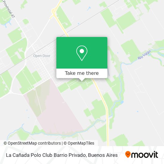 La Cañada Polo Club Barrio Privado map