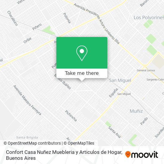 Confort Casa Nuñez Muebleria y Articulos de Hogar map