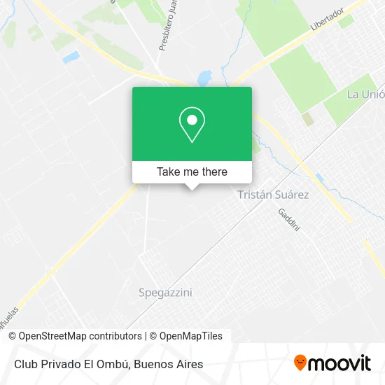 Mapa de Club Privado El Ombú