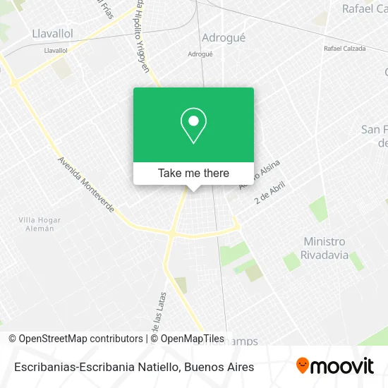 Mapa de Escribanias-Escribania Natiello