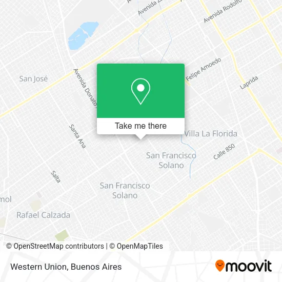 Western Union map
