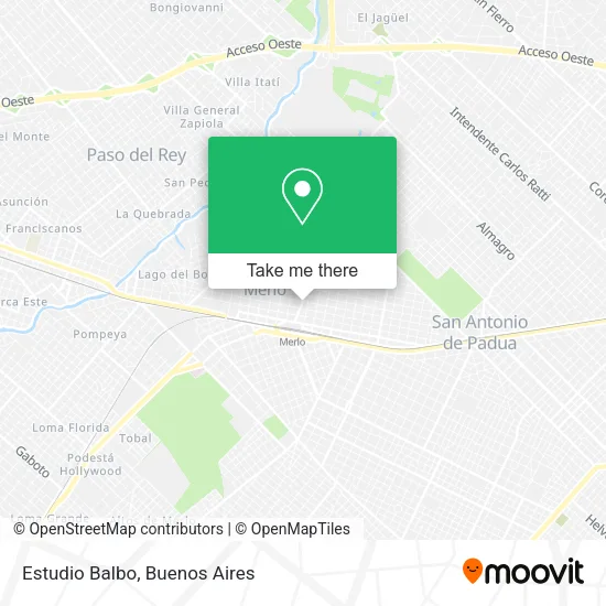 Estudio Balbo map
