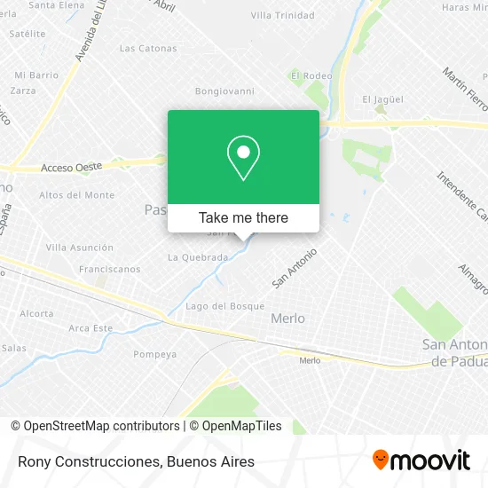Rony Construcciones map
