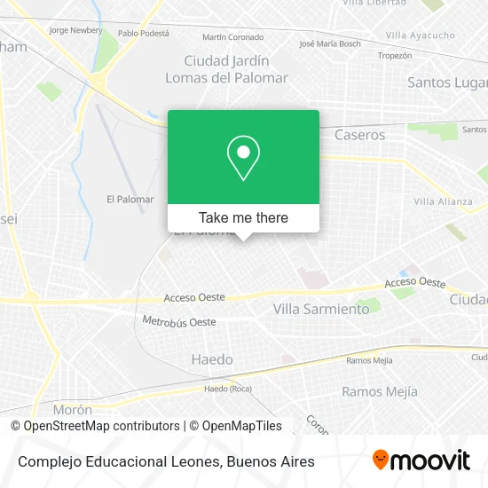 Mapa de Complejo Educacional Leones