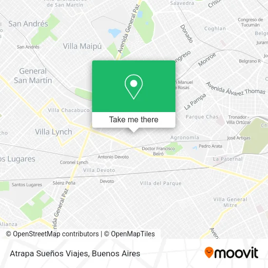 Mapa de Atrapa Sueños Viajes