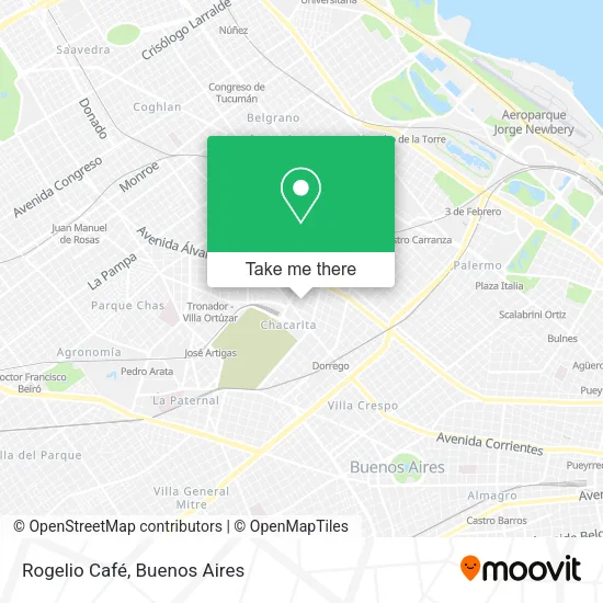 Mapa de Rogelio Café