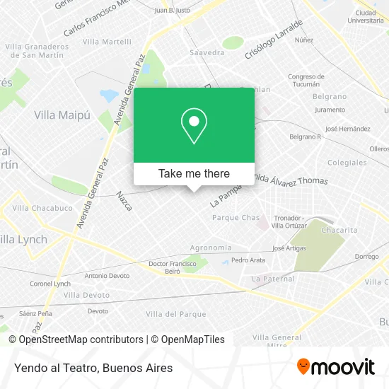 Yendo al Teatro map