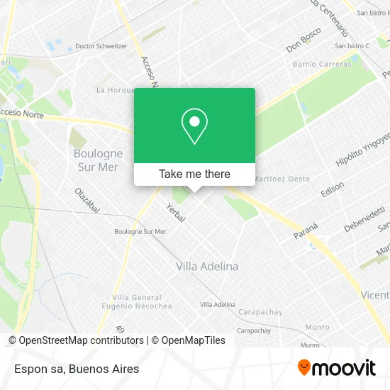 Mapa de Espon sa