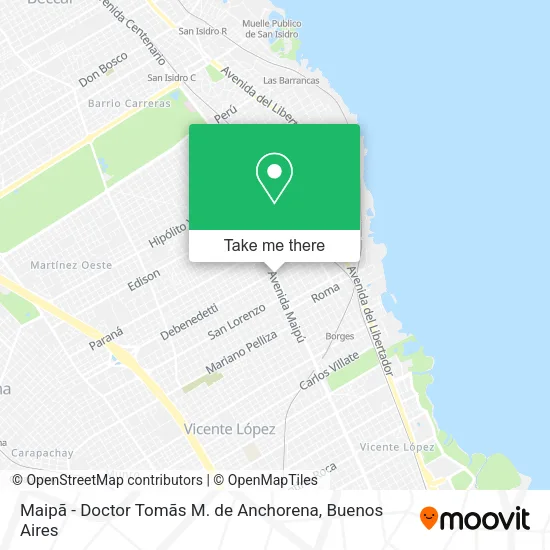 Maipã - Doctor Tomãs M. de Anchorena map