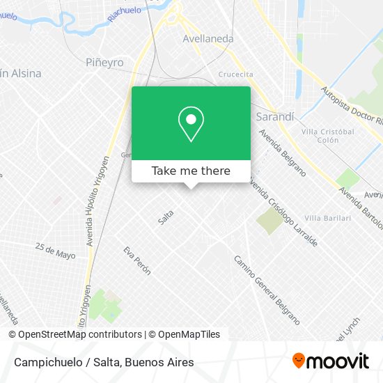 Campichuelo / Salta map