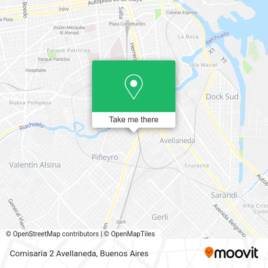 Mapa de Comisaria 2 Avellaneda