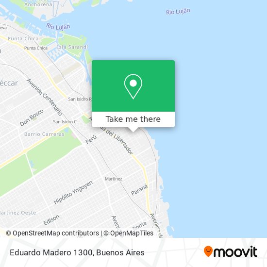 Mapa de Eduardo Madero 1300