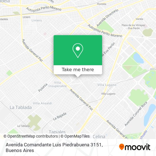 Mapa de Avenida Comandante Luis Piedrabuena 3151