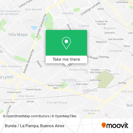 Mapa de Burela / La Pampa