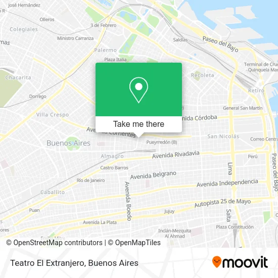 Mapa de Teatro El Extranjero
