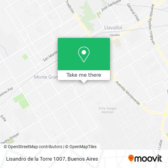 Lisandro de la Torre 1007 map