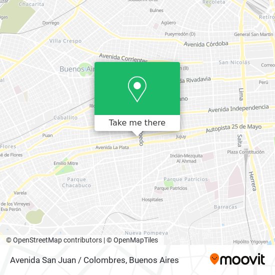 Avenida San Juan / Colombres map