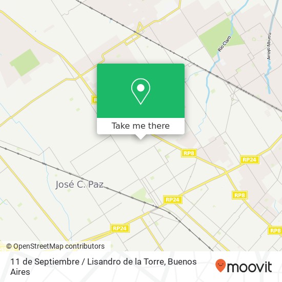 Mapa de 11 de Septiembre / Lisandro de la Torre