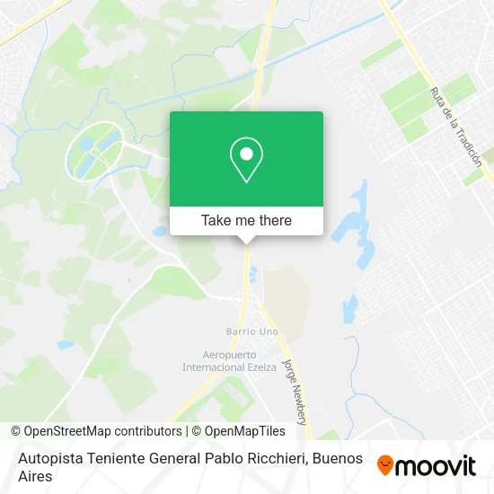 Mapa de Autopista Teniente General Pablo Ricchieri