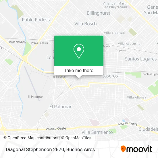 Mapa de Diagonal Stephenson 2870