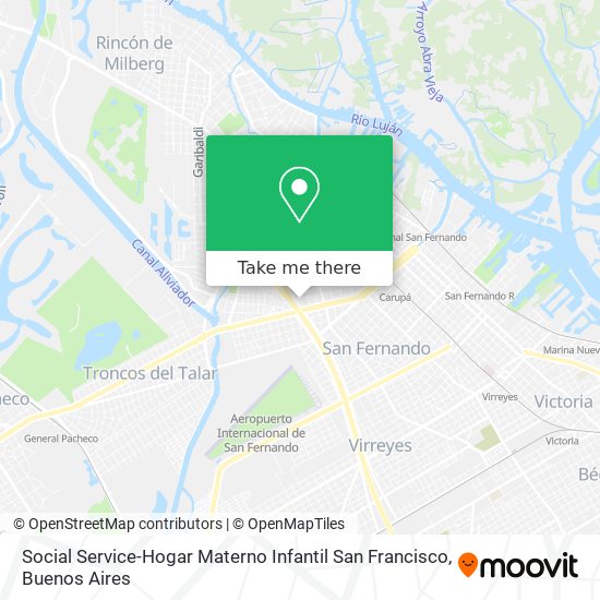 Social Service-Hogar Materno Infantil San Francisco map