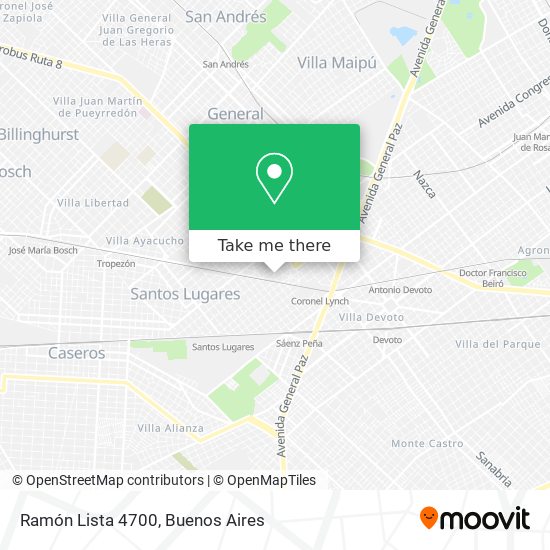 Ramón Lista 4700 map