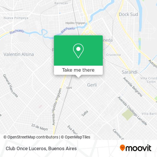Mapa de Club Once Luceros
